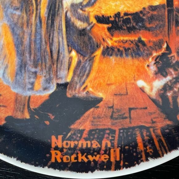 Norman Rockwell “Somebody’s Up There,” Vintage Limited Edition 1979 Plate - Picture 10 of 12